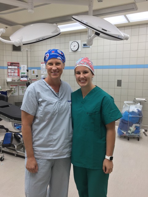 MacKenzie Ebel shadowing Dr Laurie Hiemstra