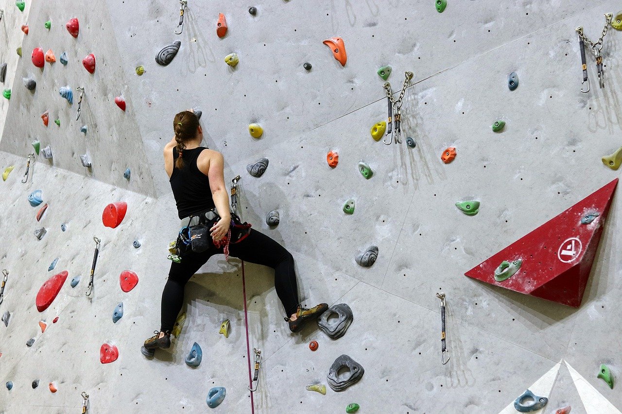 indoor rock climber