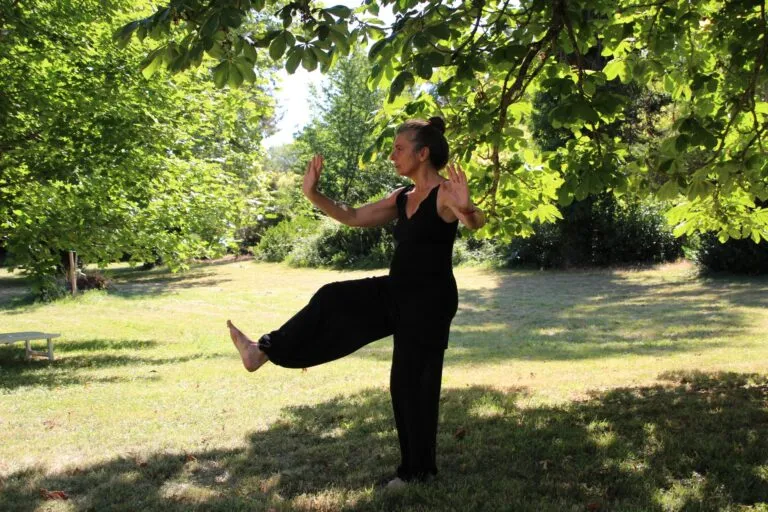 woman doing tai chi