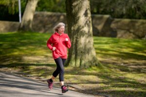 woman jogging