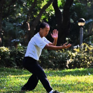 man doing tai chi